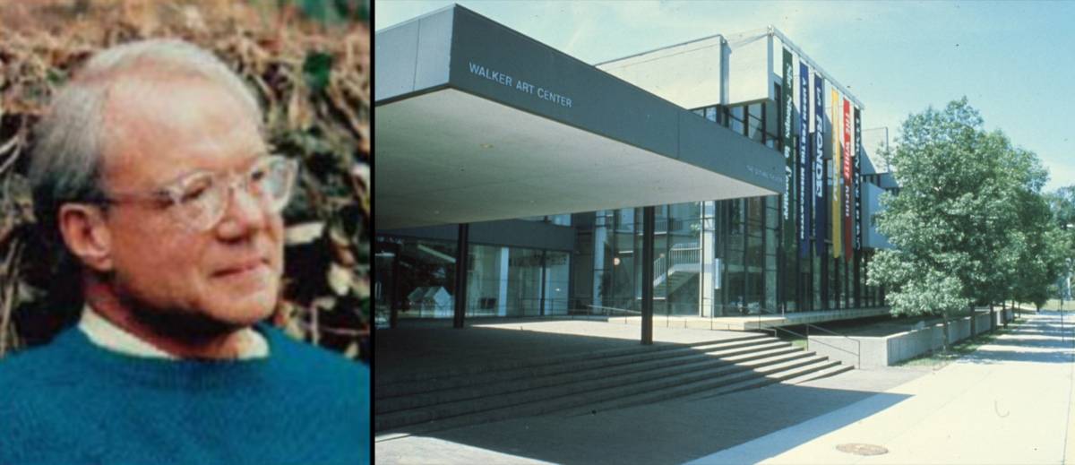 Morgan Scott Peck, left; the former Guthrie Theater, next to Minneapolis’ venerable Walker Art Center, in 1980